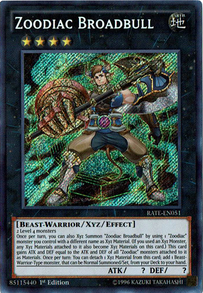 Zoodiac Broadbull [RATE-EN051] Secret Rare | Devastation Store