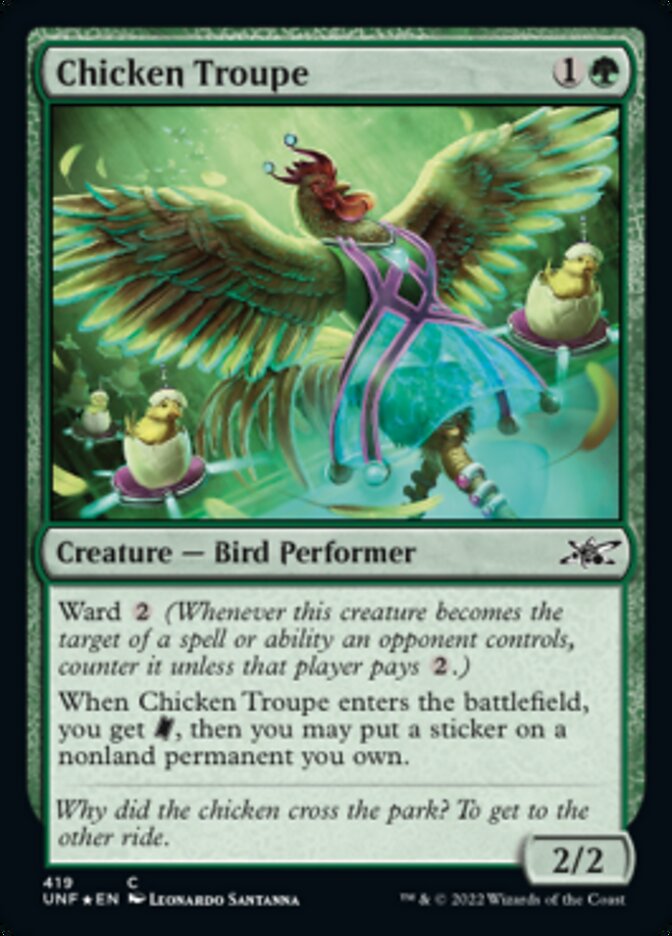 Chicken Troupe (Galaxy Foil) [Unfinity] | Devastation Store