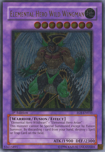Elemental Hero Wild Wingman [EOJ-EN035] Ultimate Rare | Devastation Store