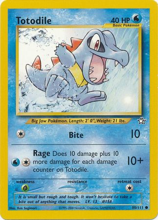 Totodile (80/111) [Neo Genesis Unlimited] | Devastation Store