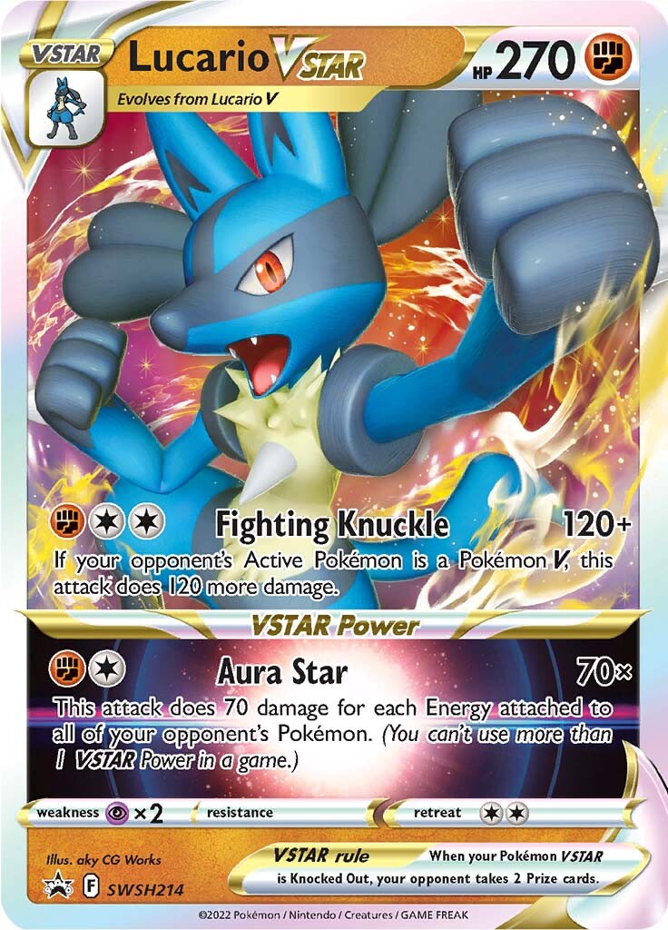 Lucario VSTAR (SWSH214) (Jumbo Card) [Sword & Shield: Black Star Promos] | Devastation Store