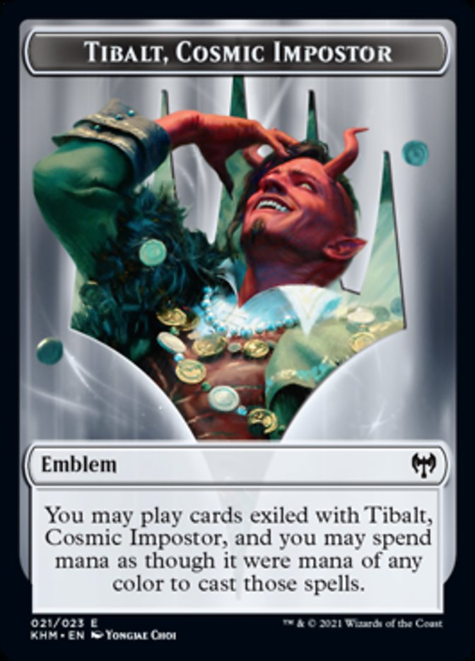 Tibalt, Cosmic Impostor Emblem [Kaldheim Tokens] | Devastation Store