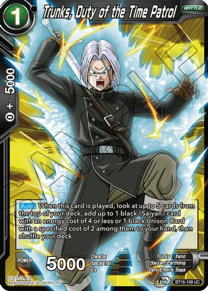 Trunks, Duty of the Time Patrol [BT16-109] | Devastation Store