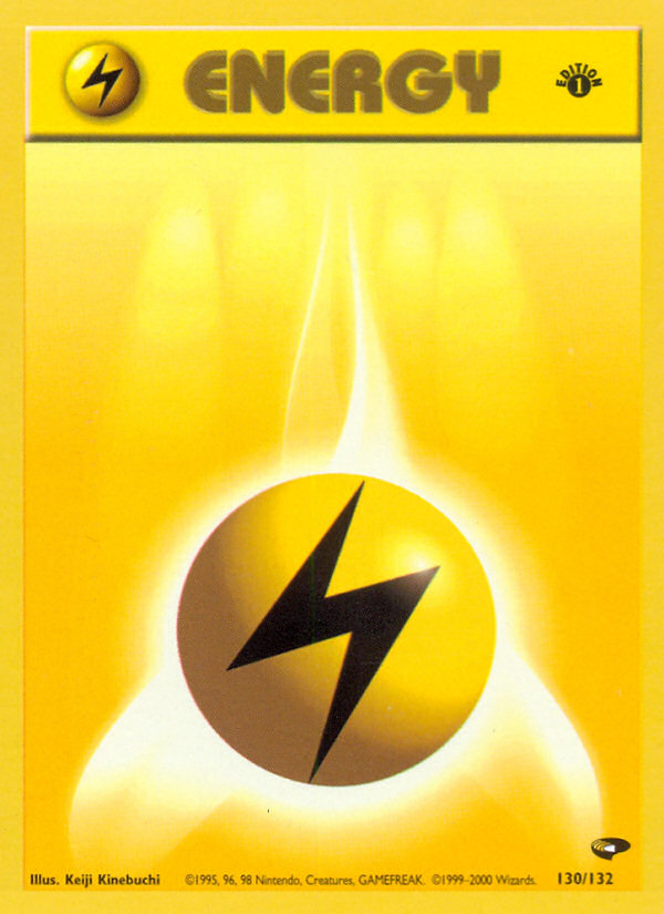 Lightning Energy (130/132) [Gym Challenge 1st Edition] | Devastation Store