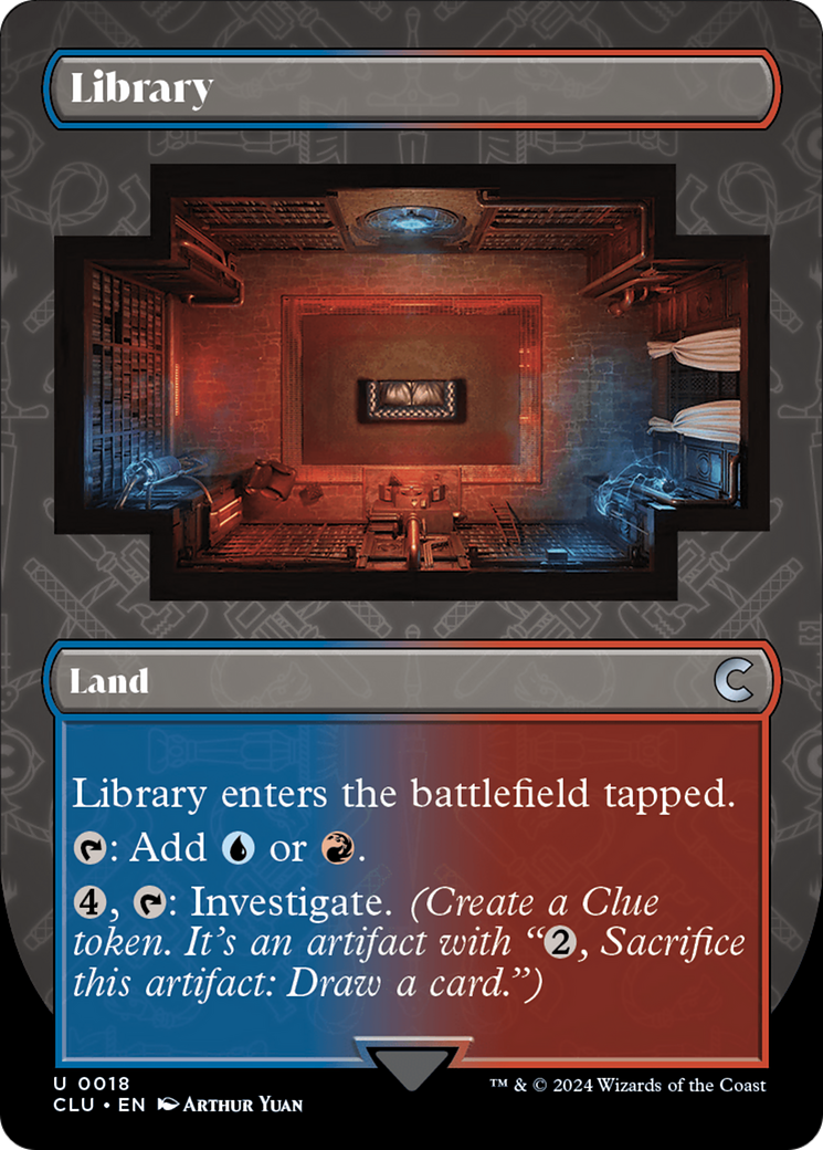 Library (Borderless) [Ravnica: Clue Edition] | Devastation Store