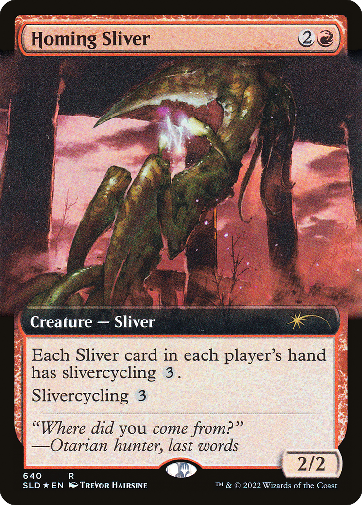 Homing Sliver (Extended Art) [Secret Lair Drop Promos] | Devastation Store