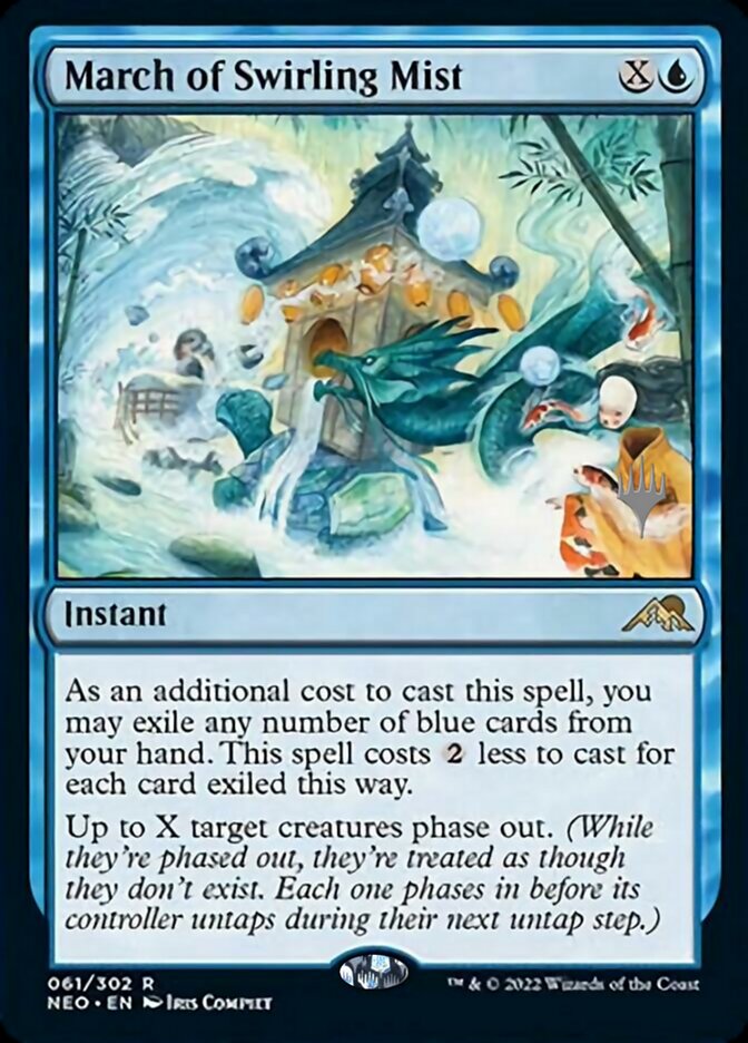 March of Swirling Mist (Promo Pack) [Kamigawa: Neon Dynasty Promos] | Devastation Store