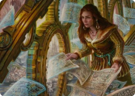 Cartographer's Survey Art Card [Innistrad: Crimson Vow Art Series] | Devastation Store