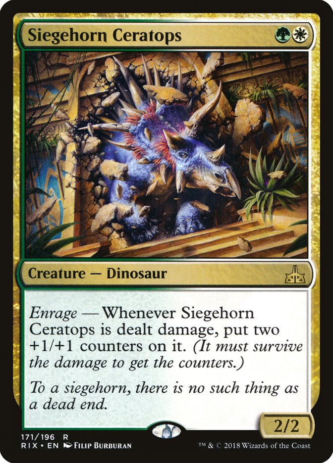 Siegehorn Ceratops [Rivals of Ixalan] - Devastation Store | Devastation Store