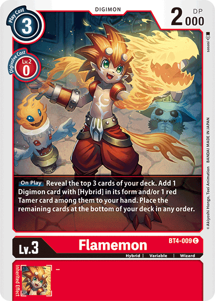 Flamemon [BT4-009] [Great Legend] | Devastation Store