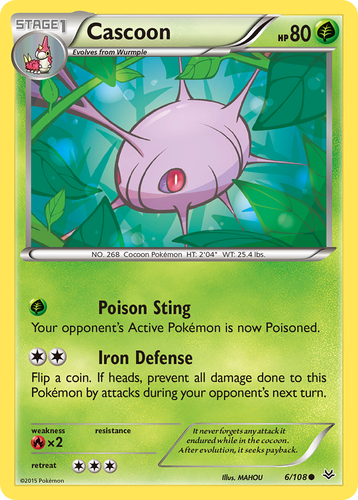 Cascoon (6/108) [XY: Roaring Skies] | Devastation Store