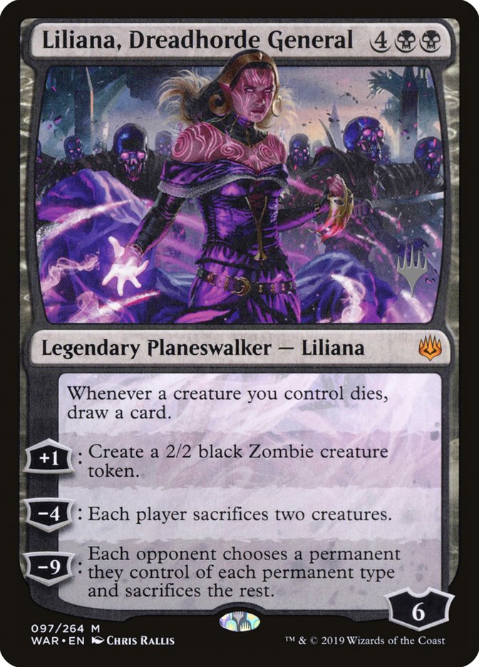 Liliana, Dreadhorde General (Promo Pack) [War of the Spark Promos] | Devastation Store