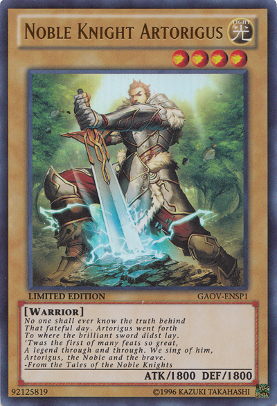 Noble Knight Artorigus (GAOV-ENSP1) [GAOV-ENSP1] Ultra Rare | Devastation Store