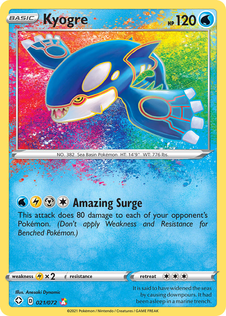 Kyogre (021/072) [Sword & Shield: Shining Fates] | Devastation Store