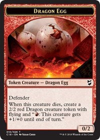 Dragon Egg // Dragon Double-sided Token [Commander 2018 Tokens] | Devastation Store