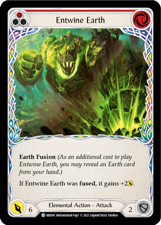Entwine Earth (Red) [BRI016] (Tales of Aria Briar Blitz Deck)  1st Edition Normal | Devastation Store