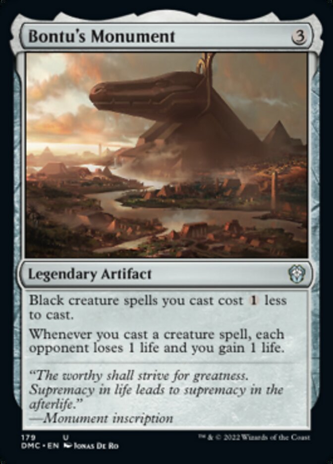 Bontu's Monument [Dominaria United Commander] | Devastation Store