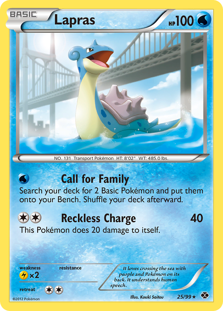 Lapras (25/99) [Black & White: Next Destinies] | Devastation Store