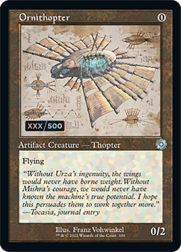 Ornithopter (Retro Schematic) (Serial Numbered) [The Brothers' War Retro Artifacts] | Devastation Store