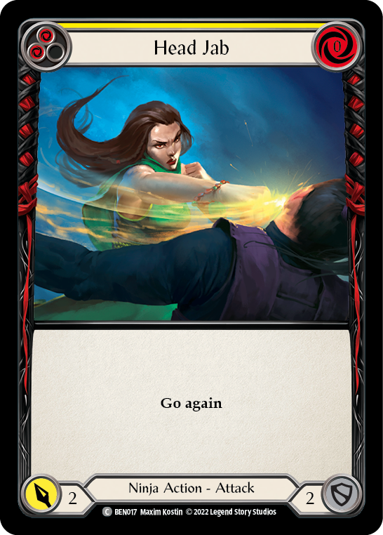 Head Jab (Yellow) [BEN017] (Outsiders Benji Blitz Deck) | Devastation Store