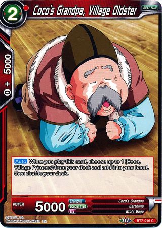 Coco's Grandpa, Village Oldster [BT7-016] | Devastation Store