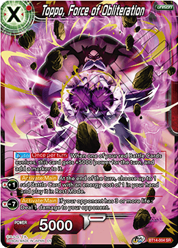 Toppo, Force of Obliteration (BT14-004) [Cross Spirits] | Devastation Store