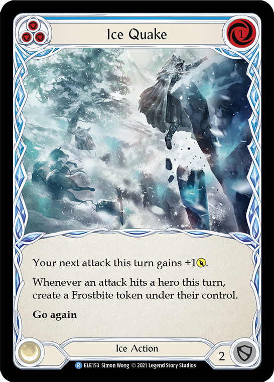 Ice Quake (Blue) [ELE153] (Tales of Aria)  1st Edition Normal | Devastation Store