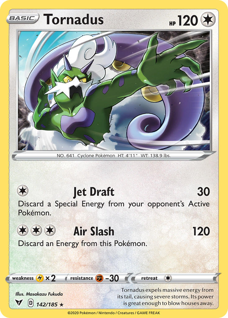 Tornadus (142/185) [Sword & Shield: Vivid Voltage] | Devastation Store