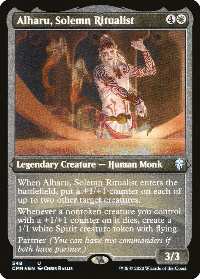 Alharu, Solemn Ritualist (Etched) [Commander Legends] | Devastation Store