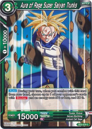 Aura of Rage Super Saiyan Trunks [BT2-079] | Devastation Store