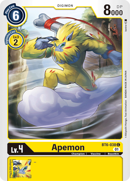 Apemon [BT6-038] [Double Diamond] | Devastation Store