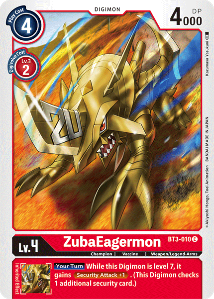 ZubaEagermon [BT3-010] [Release Special Booster Ver.1.5] | Devastation Store