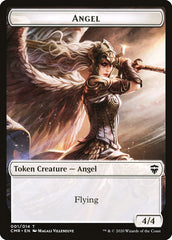 Angel // Salamander Warrior Token [Commander Legends Tokens] | Devastation Store