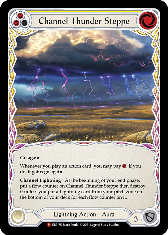 Channel Thunder Steppe [ELE175] (Tales of Aria)  1st Edition Rainbow Foil | Devastation Store