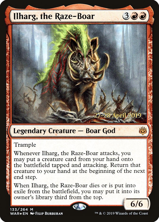 Ilharg, the Raze-Boar  [War of the Spark Prerelease Promos] | Devastation Store