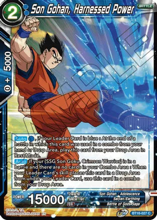 Son Gohan, Harnessed Power [BT16-027] | Devastation Store