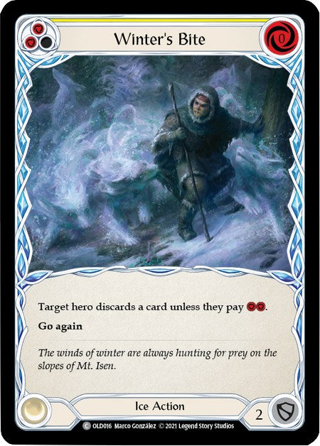 Winter's Bite (Yellow) [OLD016] (Tales of Aria Oldhim Blitz Deck)  1st Edition Normal | Devastation Store