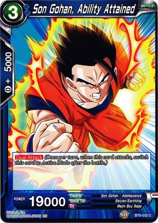 Son Gohan, Ability Attained [BT6-032] | Devastation Store