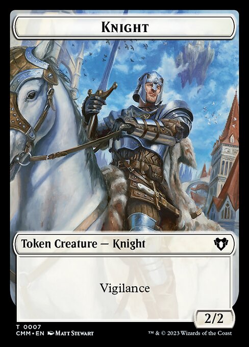 City's Blessing // Knight Double-Sided Token [Commander Masters Tokens] | Devastation Store