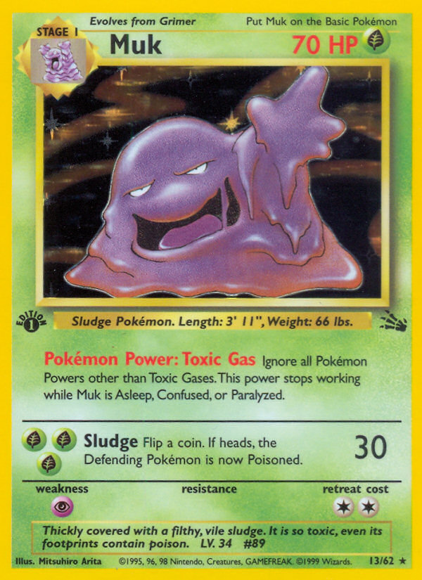 Muk (13/62) [Fossil 1st Edition] | Devastation Store