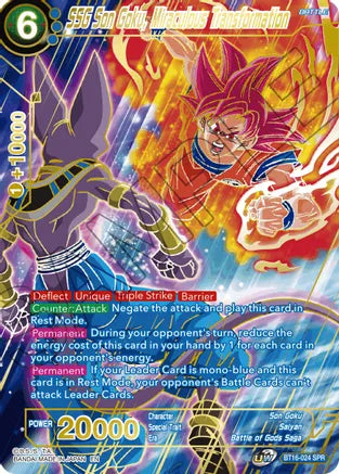 SSG Son Goku, Miraculous Transformation (SPR) [BT16-024] | Devastation Store