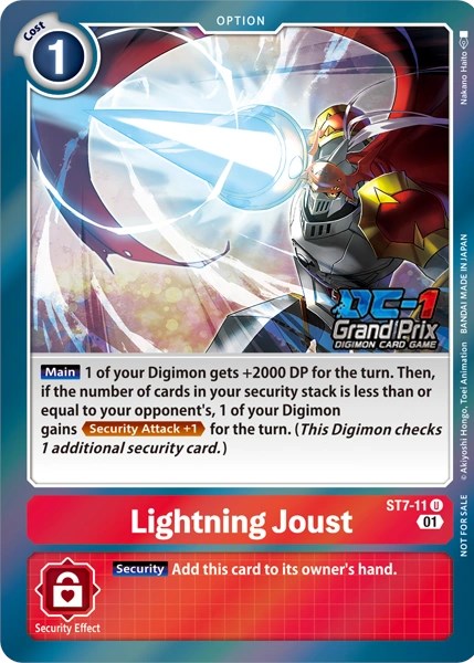 Lightning Joust [ST7-11] (Grand Prix 2022) [Starter Deck: Gallantmon] | Devastation Store