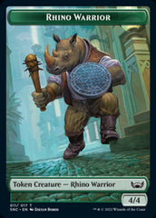 Treasure (016) // Rhino Warrior Double-sided Token [Streets of New Capenna Tokens] | Devastation Store