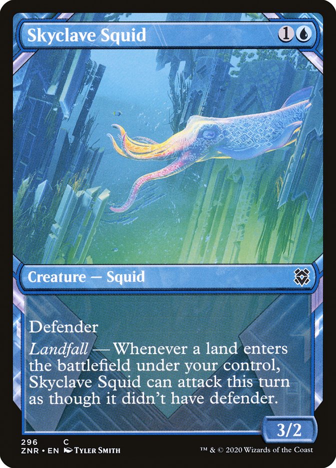 Skyclave Squid (Showcase) [Zendikar Rising] | Devastation Store