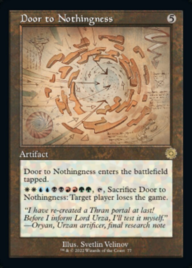 Door to Nothingness (Retro Schematic) [The Brothers' War Retro Artifacts] | Devastation Store