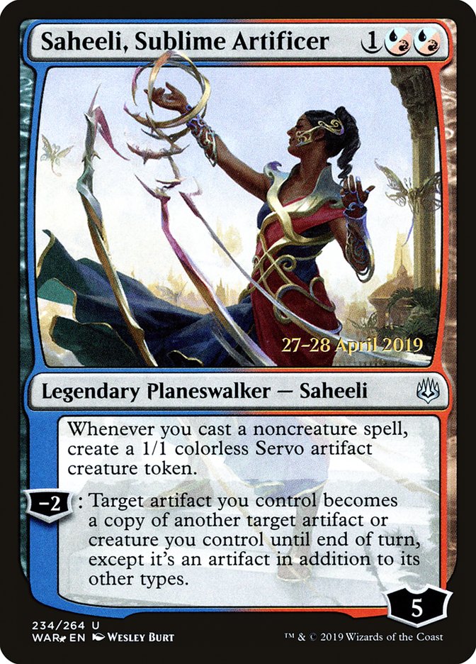 Saheeli, Sublime Artificer  [War of the Spark Prerelease Promos] | Devastation Store