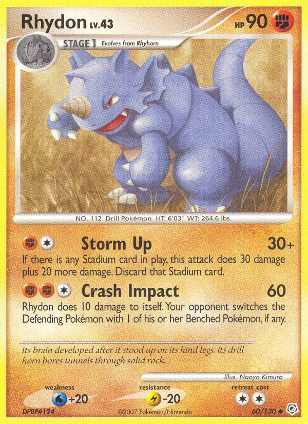 Rhydon (60/130) [Diamond & Pearl: Base Set] | Devastation Store