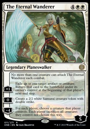 The Eternal Wanderer (Promo Pack) [Phyrexia: All Will Be One Promos] | Devastation Store
