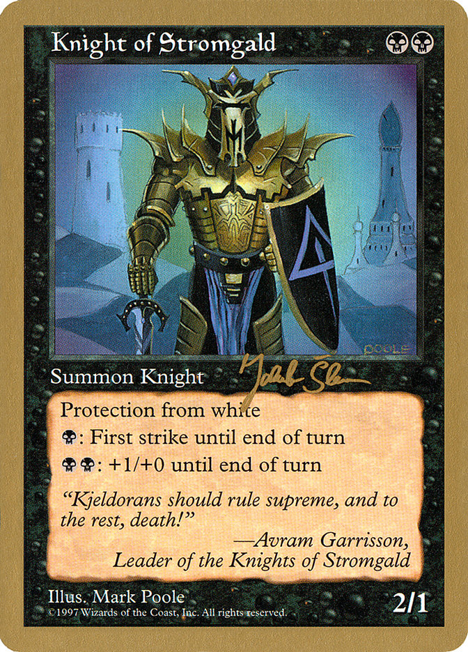 Knight of Stromgald (Jakub Slemr) [World Championship Decks 1997] | Devastation Store