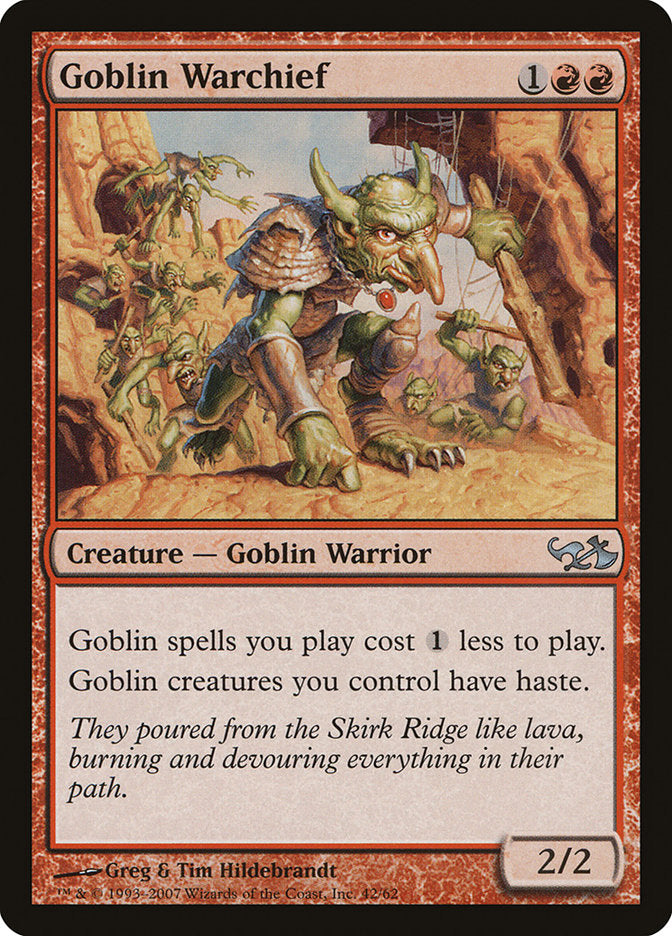 Goblin Warchief [Duel Decks: Elves vs. Goblins] - Devastation Store | Devastation Store